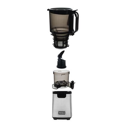 TESLA Electronics SlowJuicer Deluxe - Сокоизстисквачка с ниски обороти 250W/230V неръждаем/черен