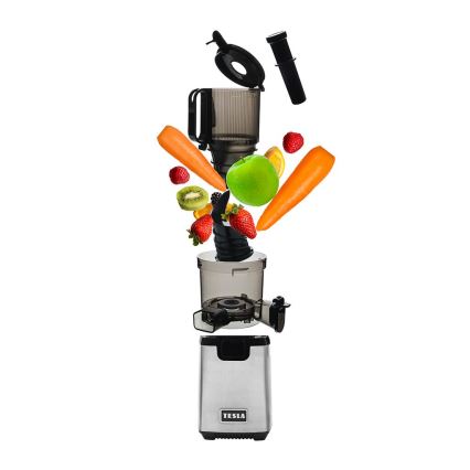 TESLA Electronics SlowJuicer Deluxe - Сокоизстисквачка с ниски обороти 250W/230V неръждаем/черен