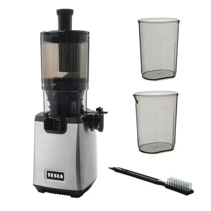 TESLA Electronics SlowJuicer Deluxe - Сокоизстисквачка с ниски обороти 250W/230V неръждаем/черен