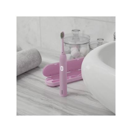 TESLA Smart - Умен звуков електрическа четка за зъби TS200 DELUXE розов