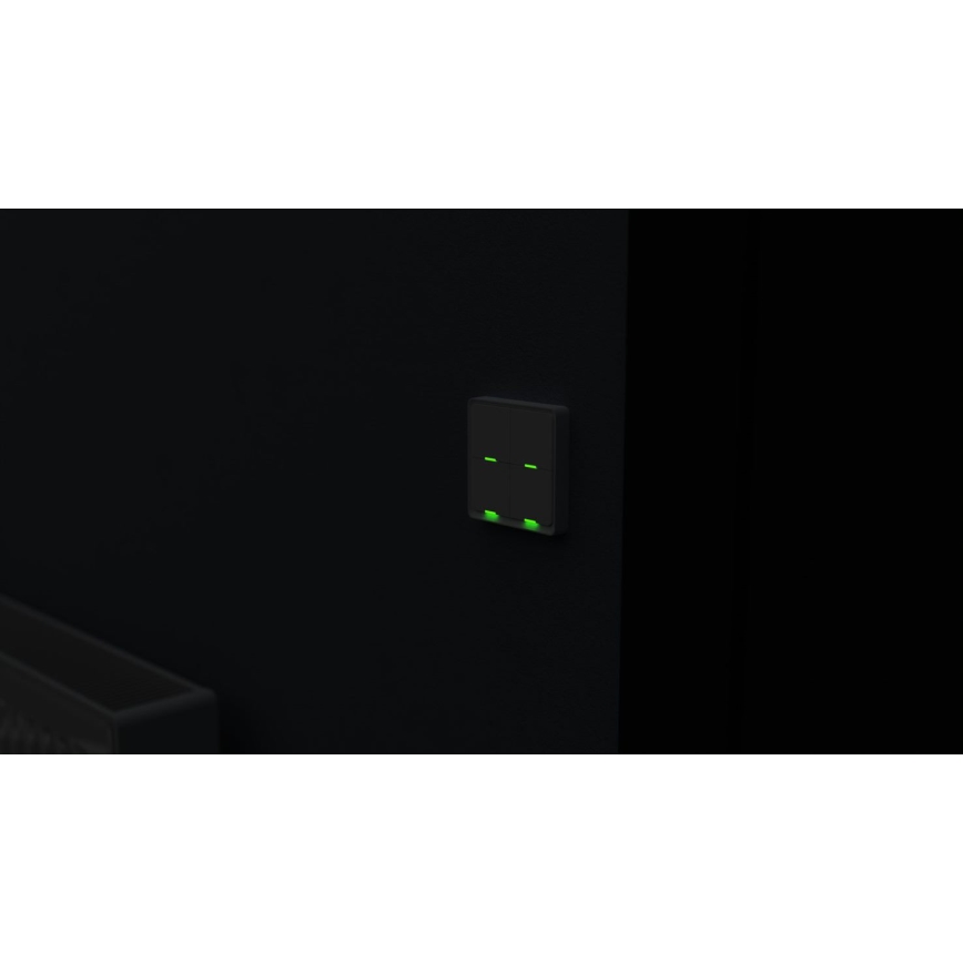 TESLA Smart - Смарт безжичен домашен превключвател 4P 1xCR2430 ZigBee