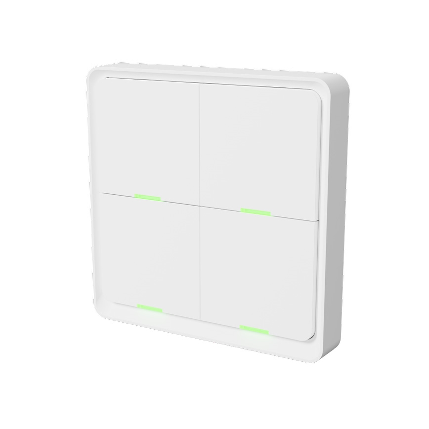 TESLA Smart - Смарт безжичен домашен превключвател 4P 1xCR2430 ZigBee