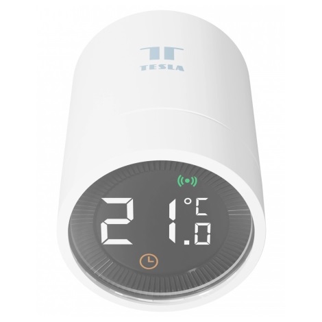 TESLA Smart - Смарт безжична термостатична глава с LCD дисплей 2xAA