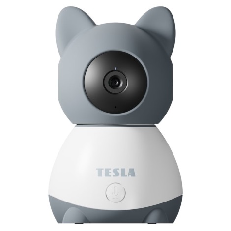 TESLA Smart - Смарт камера 360 Baby Full HD 1080p 5V Wi-Fi сива