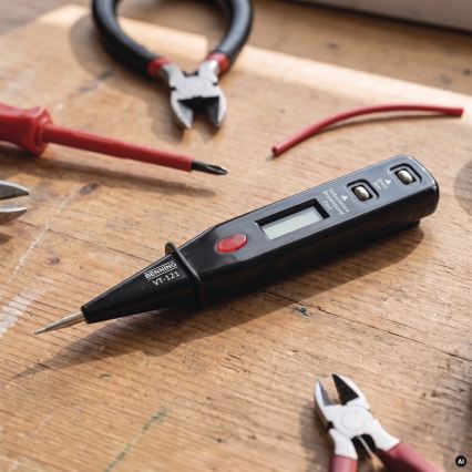 Тестер за напрежение VT-121 12-250V, черен