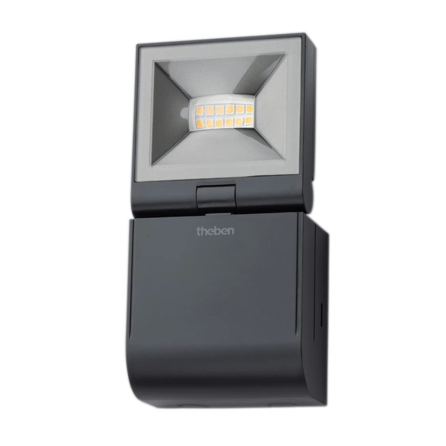 theben - LED стенен прожектор LED/10W/230V черен IP55
