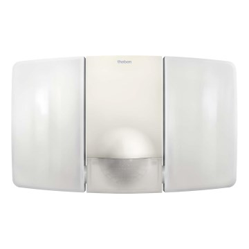 theben - LED стенен прожектор със сензор 2xLED/10W/230V бял IP55