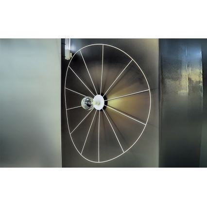 Thoro TH.015 - Прикрепен полилей ESKOLA 1xE27/60W/230V черна