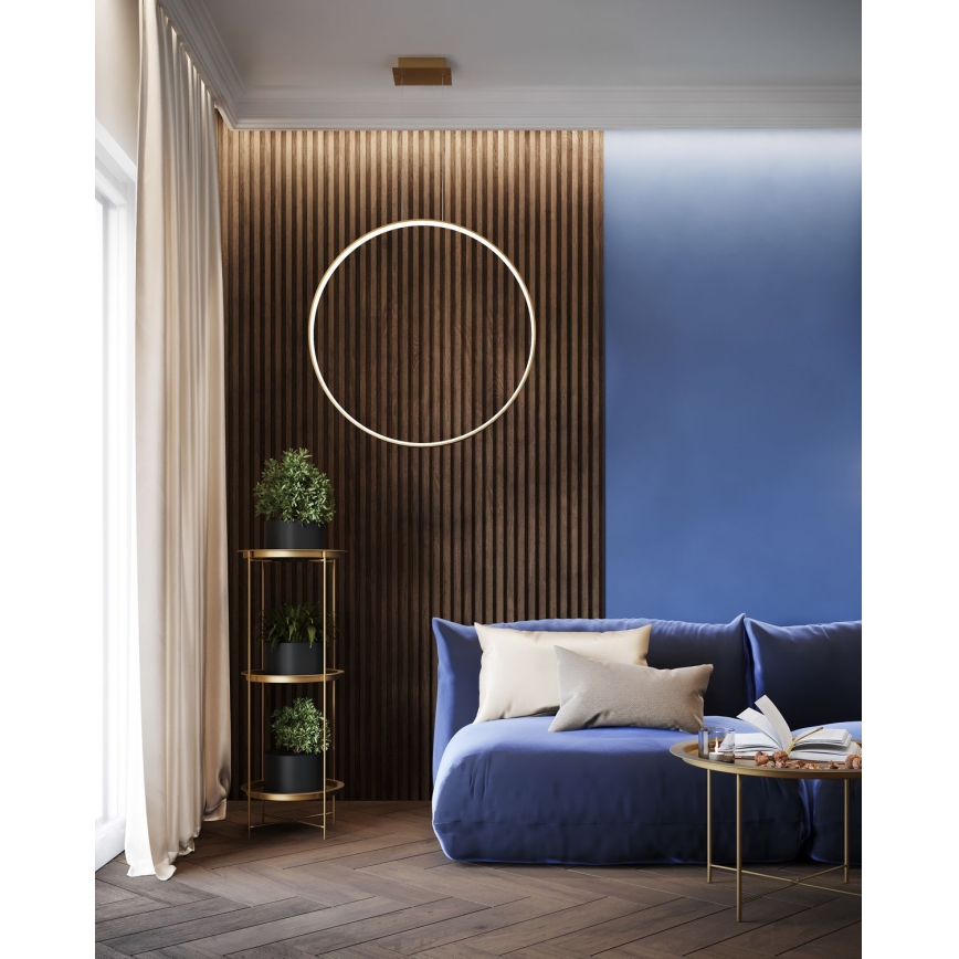 Thoro TH.175 - LED Пендел RIO LED/50W/230V CRI 90 3000K Ø 78 cm златист