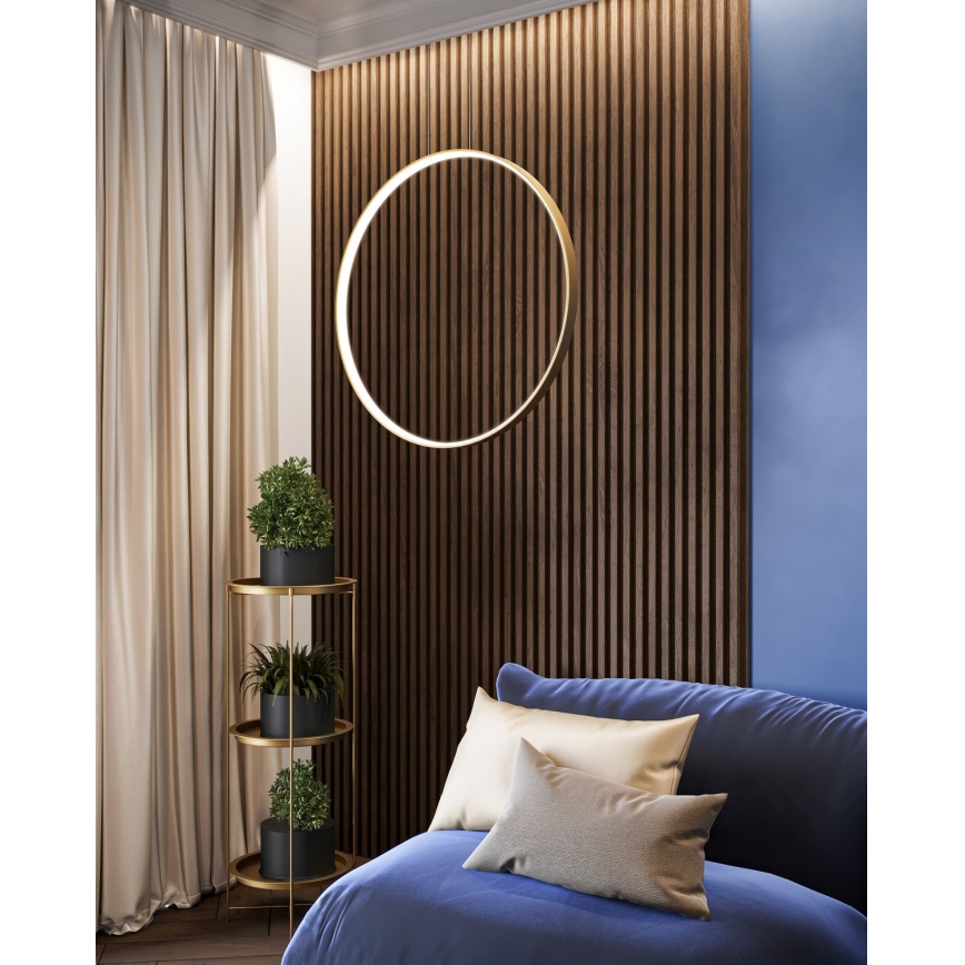 Thoro TH.175 - LED Пендел RIO LED/50W/230V CRI 90 3000K Ø 78 cm златист
