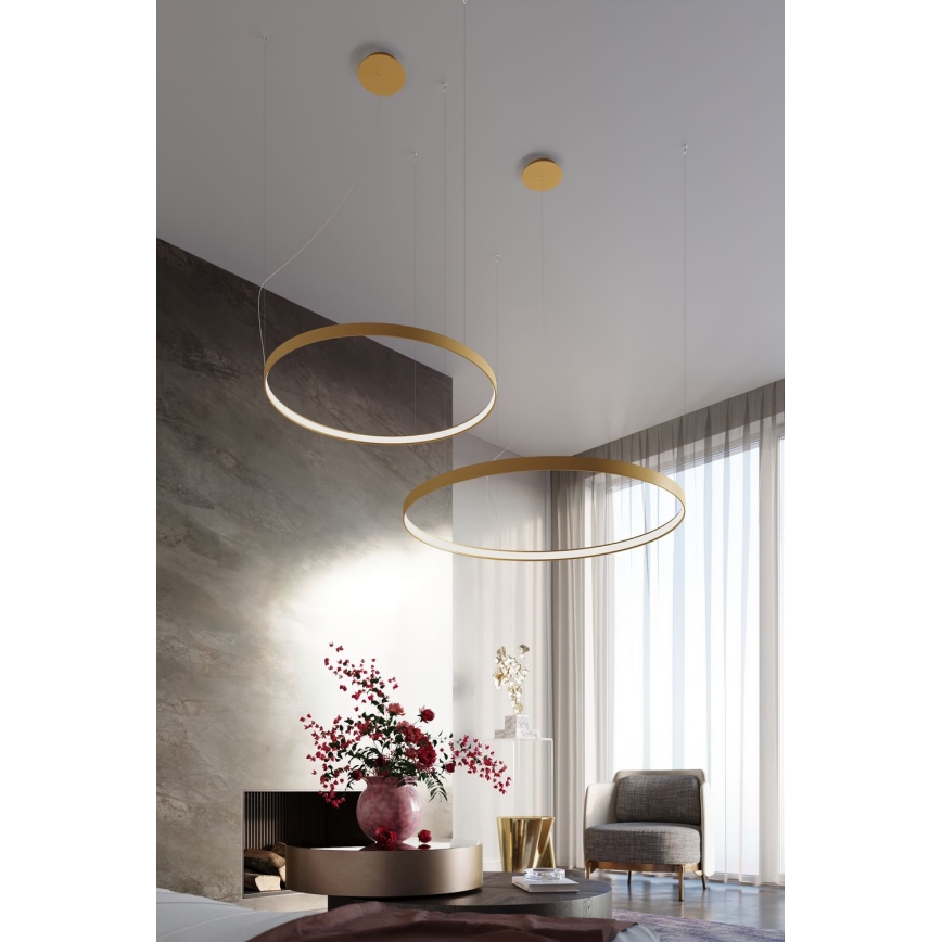 Thoro TH.181 - LED  Пендел RIO LED /50W/230V CRI 95 4000K Ø 78 cm златист