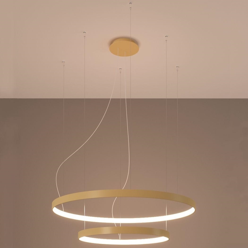 Thoro TH.214 - LED Пендел RIO LED/80W/230V CRI 90 3000K златист