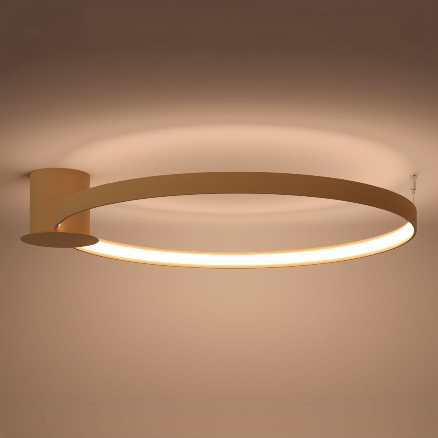 Thoro TH.224 - LED Плафониера RIO LED/50W/230V CRI 90 3000K Ø 78 cm златист