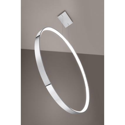 Thoro TH.249 - LED Пендел RIO LED/50W/230V CRI 90 4000K Ø 78 cm лъскав хром