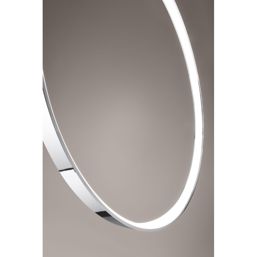 Thoro TH.249 - LED Пендел RIO LED/50W/230V CRI 90 4000K Ø 78 cm лъскав хром