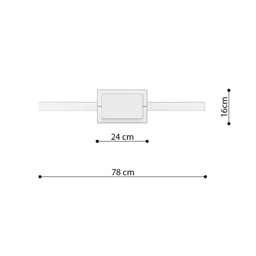 Thoro TH.249 - LED Пендел RIO LED/50W/230V CRI 90 4000K Ø 78 cm лъскав хром