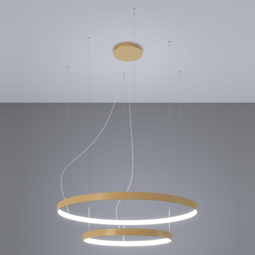 Thoro TH.268 - LED Пендел RIO LED/80W/230V CRI 95 4000K златист