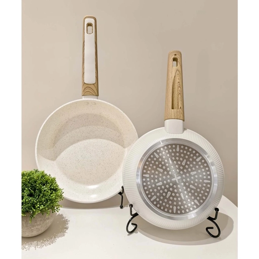 Тиган BIANCO 24 см, кремав/кафяв