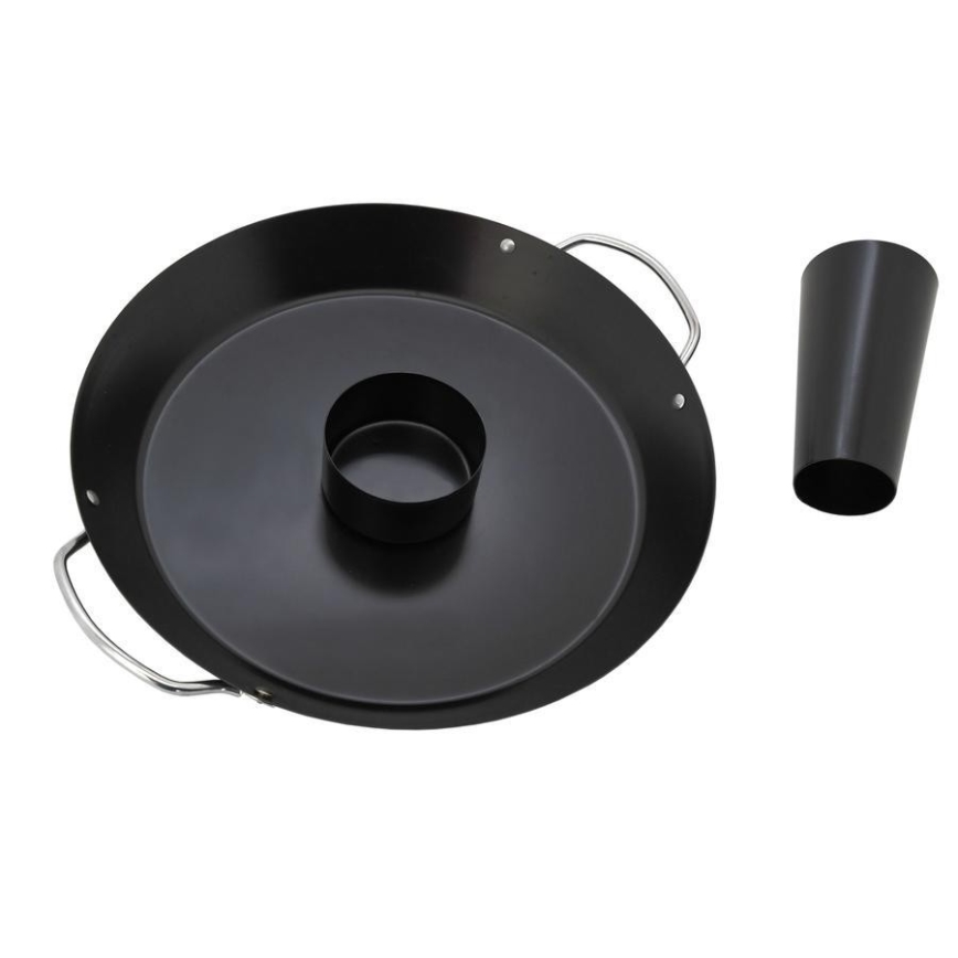 Тиган със стойка за печене на пиле на грил 30 см