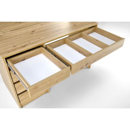 Тоалетка AMORIO 120x55 см, артизански дъб