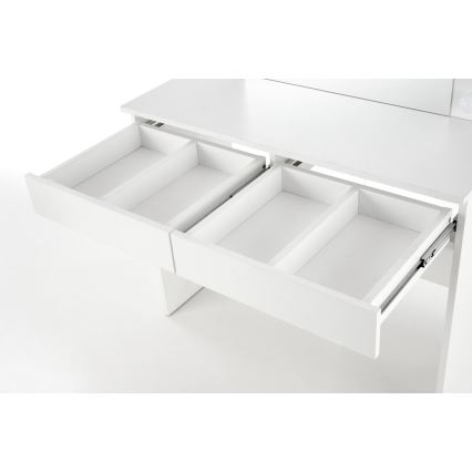 Тоалетка HOLLYWOOD с LED осветление 140x94 см бяла