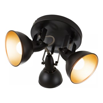 Точково осветително тяло 3xE14/40W/230V черно
