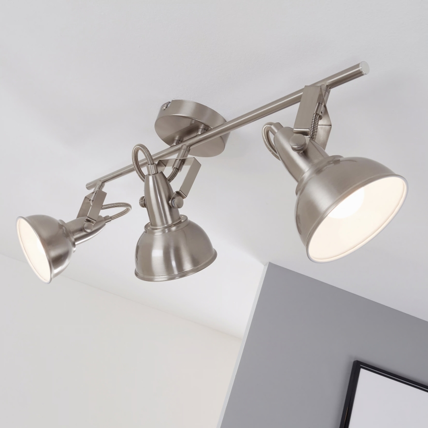 Точково осветително тяло 3xE14/40W/230V матов хром