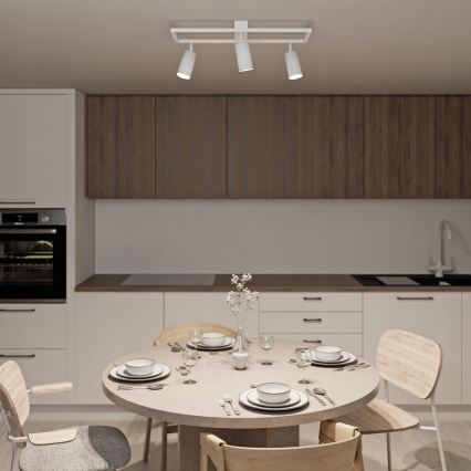 Точково осветително тяло 3xGU10/30W/230V бяло