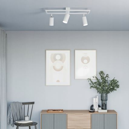 Точково осветително тяло 3xGU10/30W/230V бяло