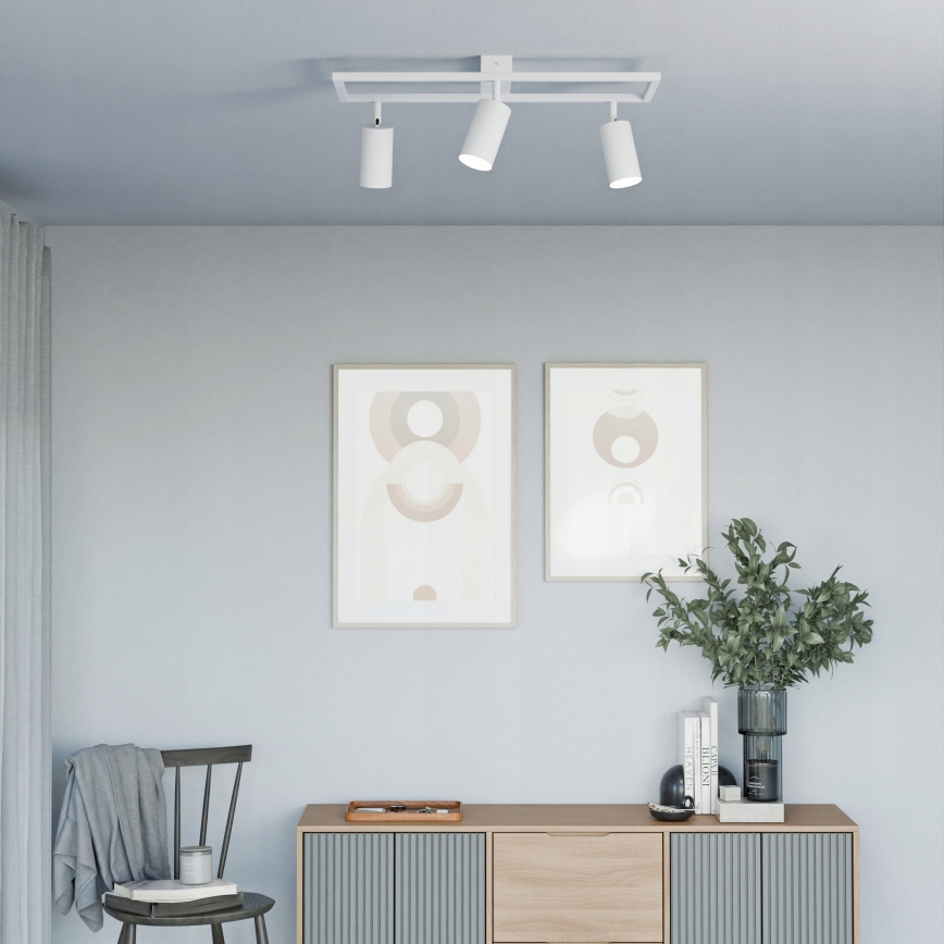 Точково осветително тяло 3xGU10/30W/230V бяло