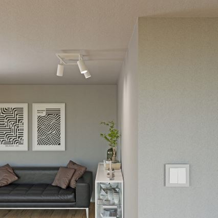 Точково осветително тяло 3xGU10/30W/230V бяло