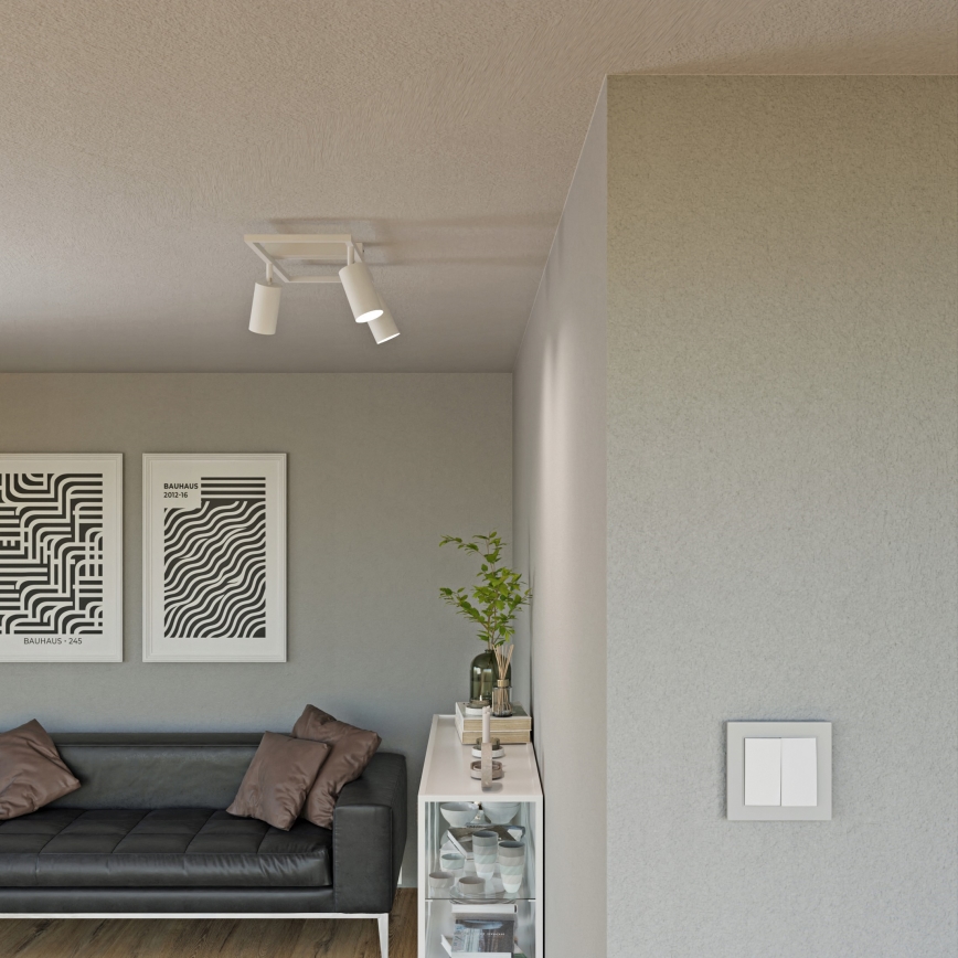 Точково осветително тяло 3xGU10/30W/230V бяло