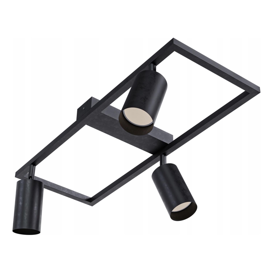 Точково осветително тяло 3xGU10/30W/230V черно