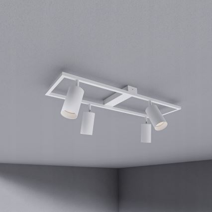 Точково осветително тяло 4xGU10/30W/230V бяло