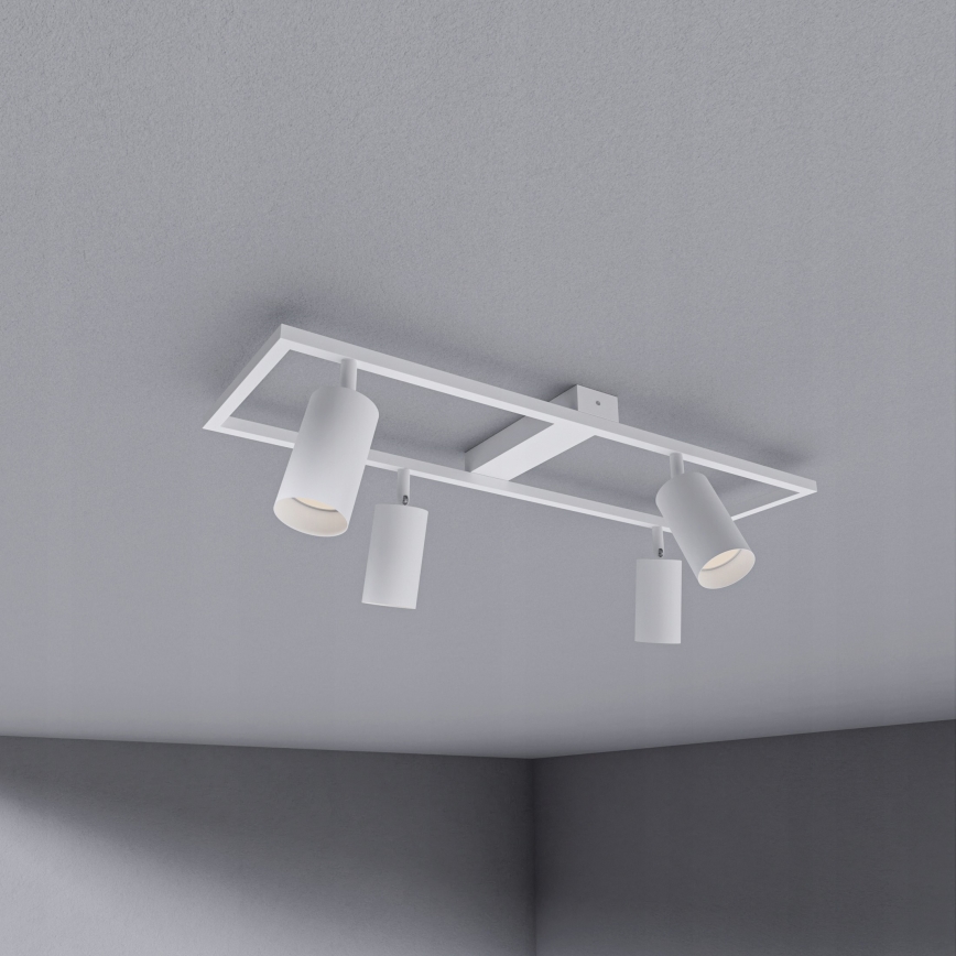 Точково осветително тяло 4xGU10/30W/230V бяло