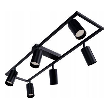 Точково осветително тяло 6xGU10/30W/230V черно