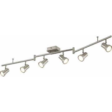 Точково осветително тяло 6xGU10/4,7W/230V матов хром