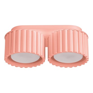 Точково осветително тяло AURA 2xGX53/10W/230V розово