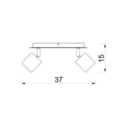 Точково осветително тяло DEMIA 2xGU10/8W/230V бежово