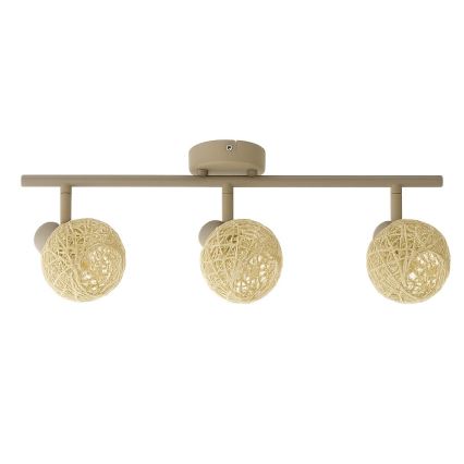 Точково осветително тяло DEX 3xE14/10W/230V бежово/кремаво