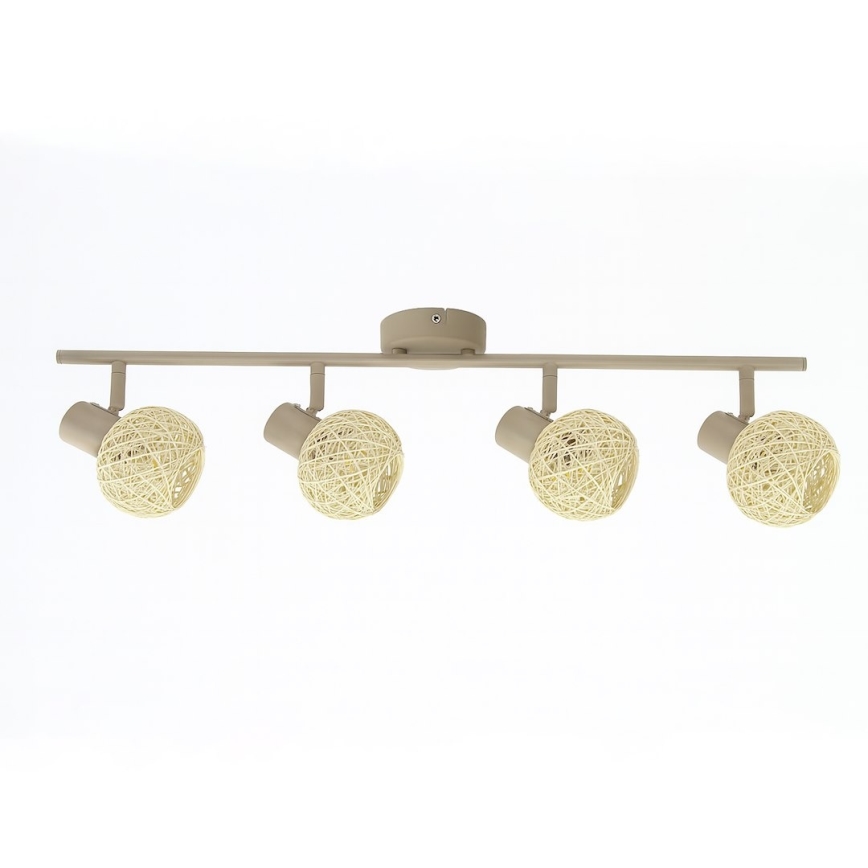 Точково осветително тяло DEX 4xE14/10W/230V бежово/кремаво