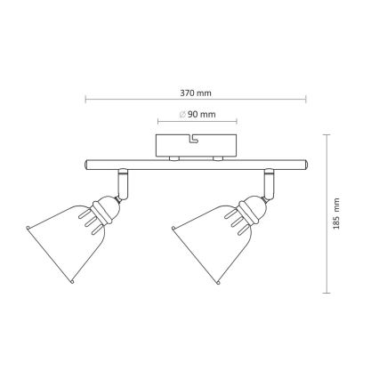 Точково осветително тяло FIONA 2xE14/8W/230V