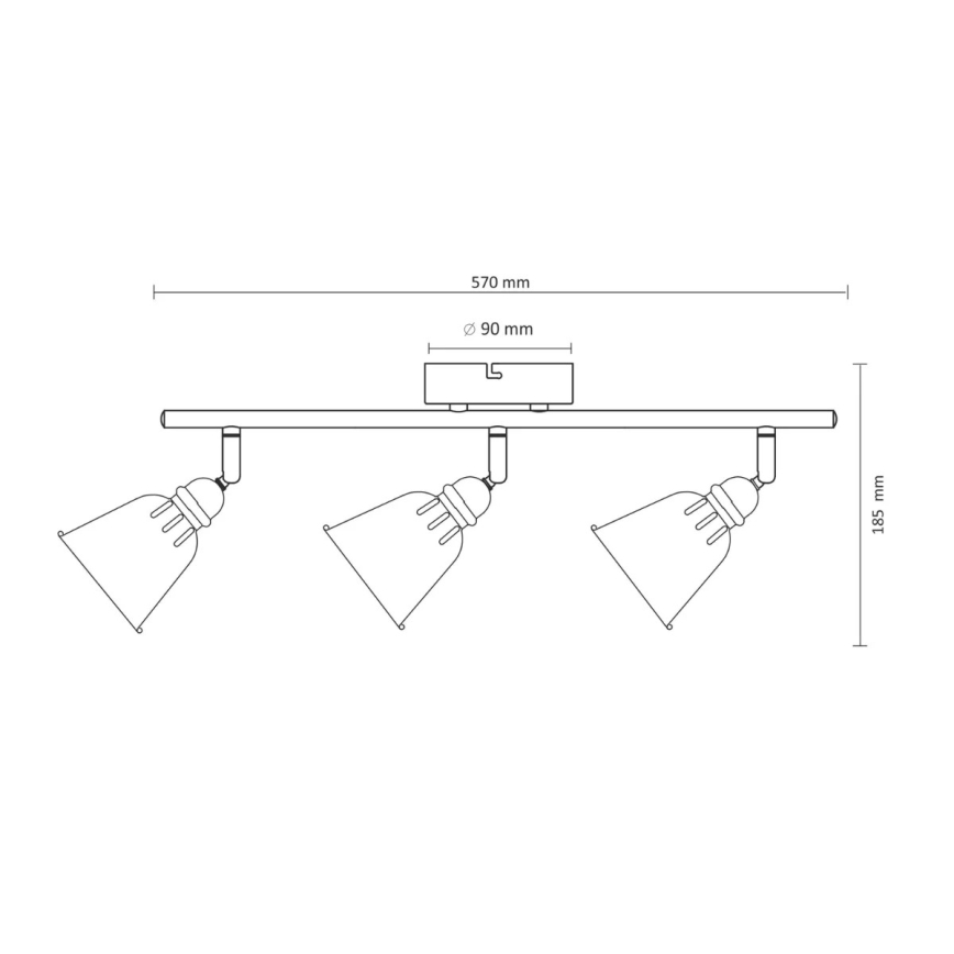 Точково осветително тяло FIONA 3xE14/8W/230V