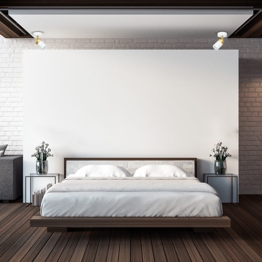 Точково осветително тяло JOKER 1xGU10/25W/230V бяло/златно