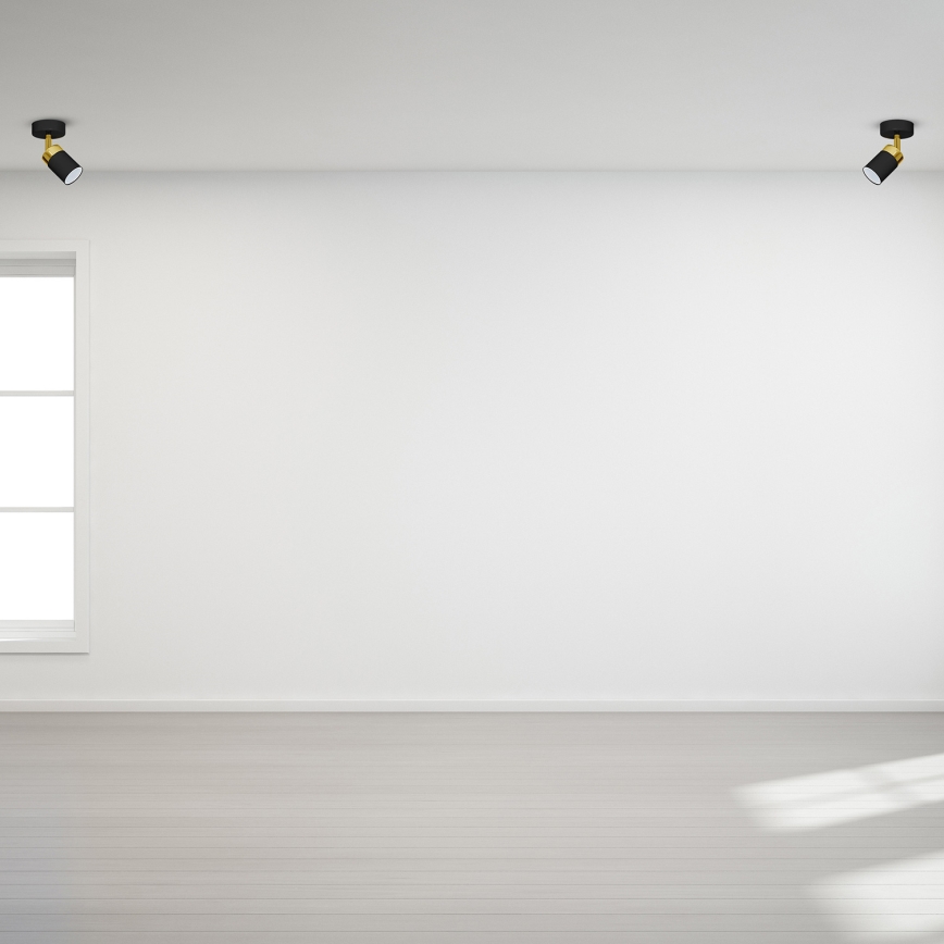 Точково осветително тяло JOKER 1xGU10/25W/230V черно/златисто