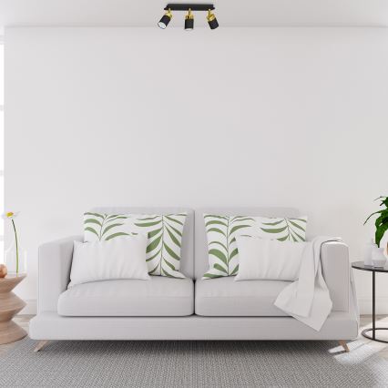 Точково осветително тяло JOKER 3xGU10/25W/230V черно/златисто