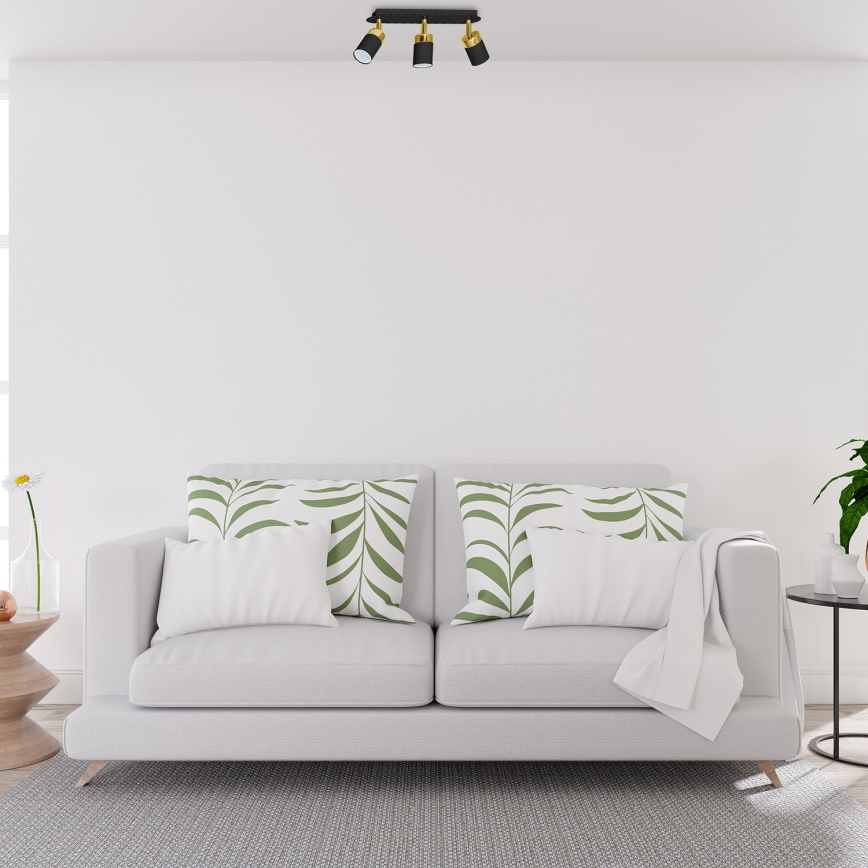 Точково осветително тяло JOKER 3xGU10/25W/230V черно/златисто