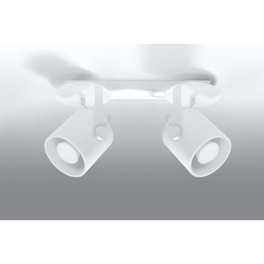 Точково осветително тяло LAROSA 2 2xGU10/40W/230V бяла