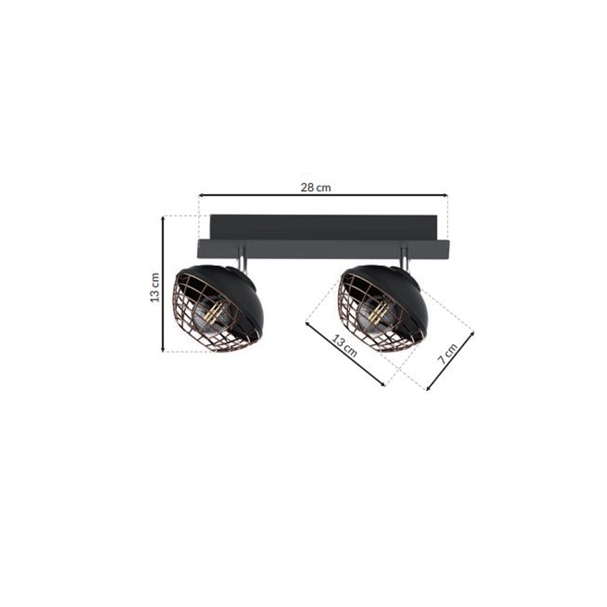 Точково осветително тяло LOGAN 2xE14/40W/230V