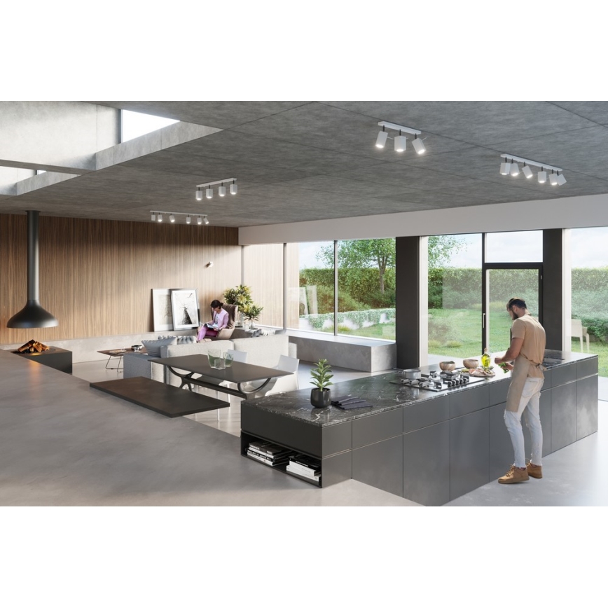 Точково осветително тяло MERIDA 3 3xGU10/40W/230V бяла